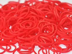 Glow Red Rubber Bands