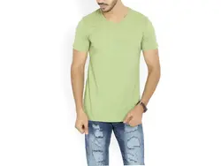 Men's V-neck Green T-Shirt
