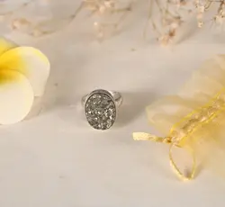 Pyrite Adjustable Ring