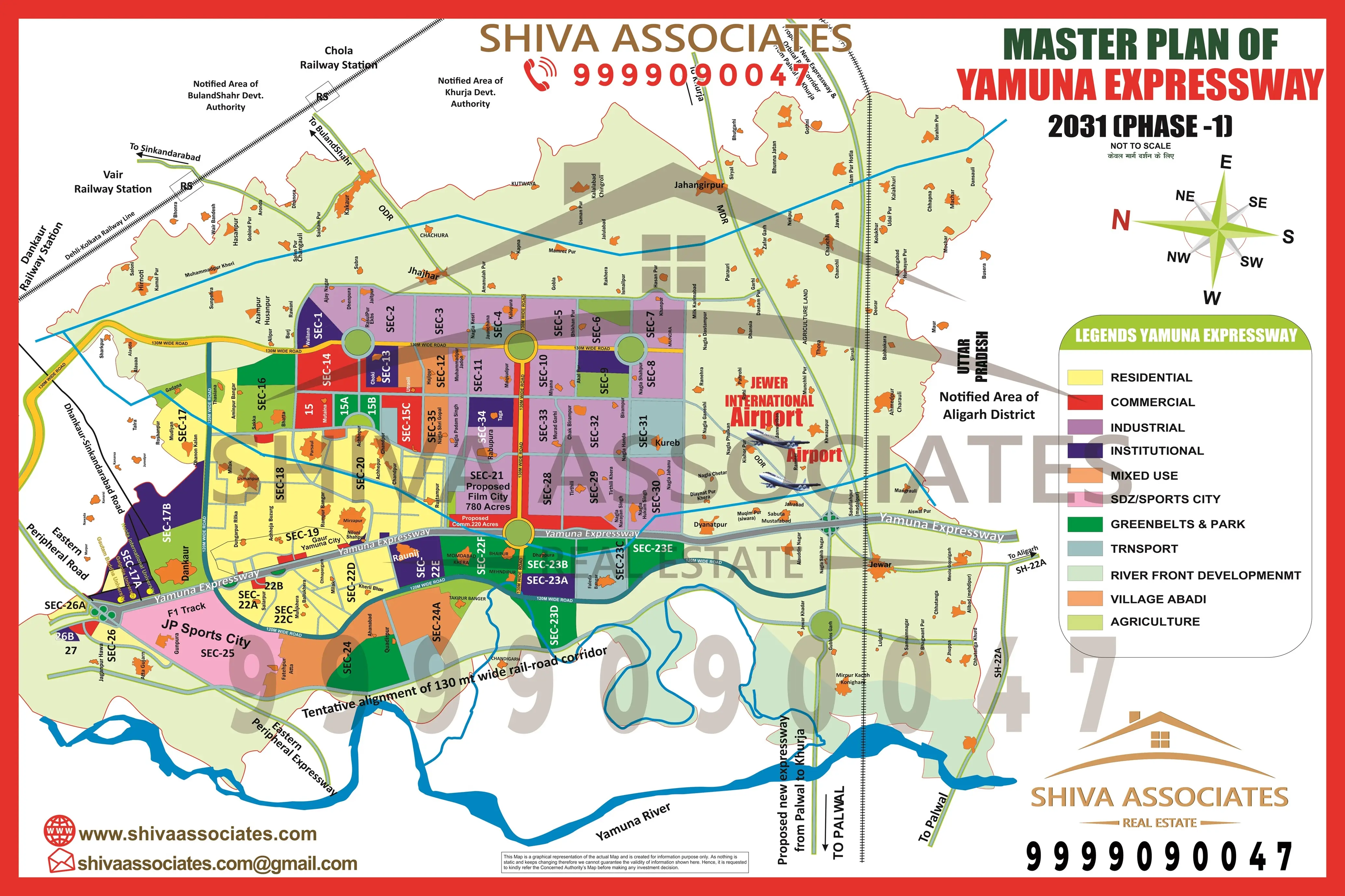 Map the Future with Shiva Associates – Best Property Dealer on the Yamuna Expressway, Greater Noida. Maps Of Yamuna Expressway.