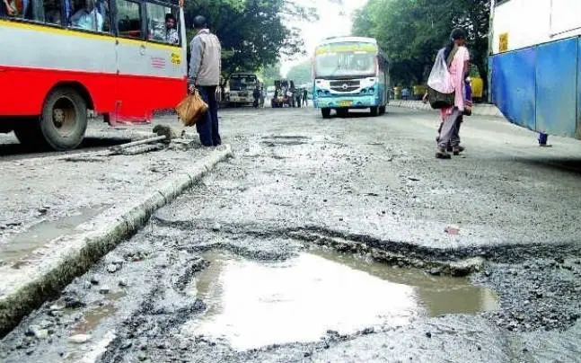 Potholes fix in Bangalore