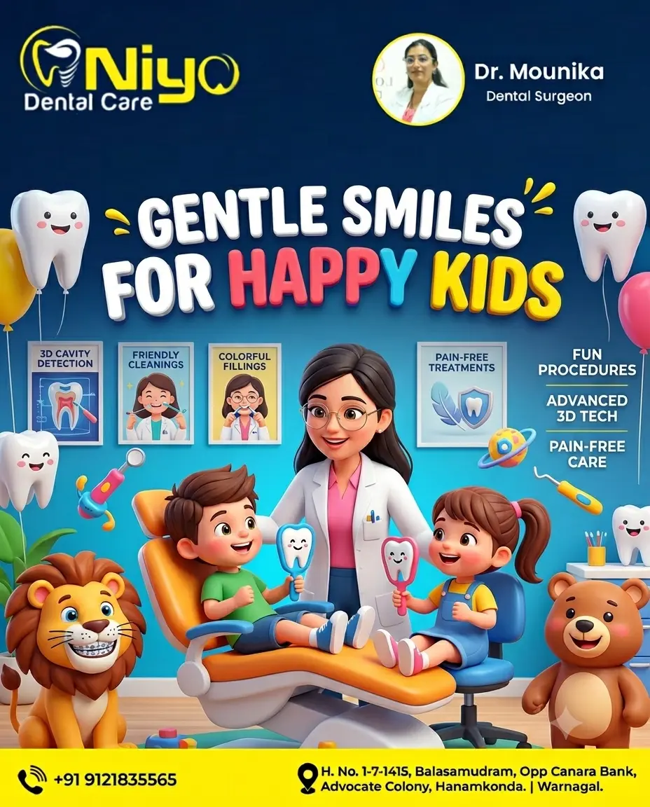 🦷 Fun & Gentle Kids Dental Care in Hanamkonda & Warangal!