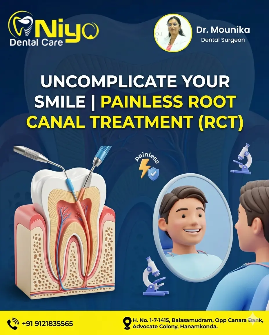 🦷 Say Goodbye to Tooth Pain: Advanced Root Canal Treatment (RCT) at Niyo Dental Care!