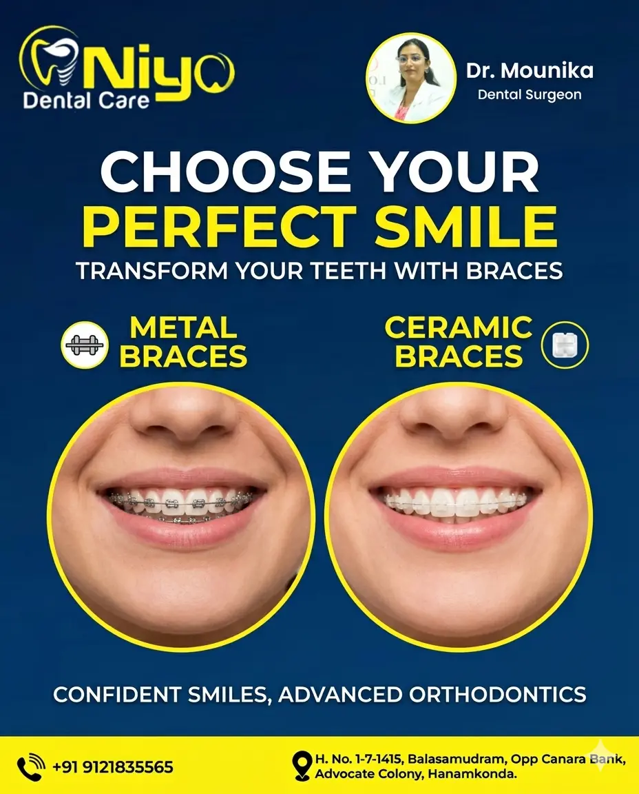 🌟Get Straight Teeth at Niyo Dental Care Hanamkonda & Warangal!