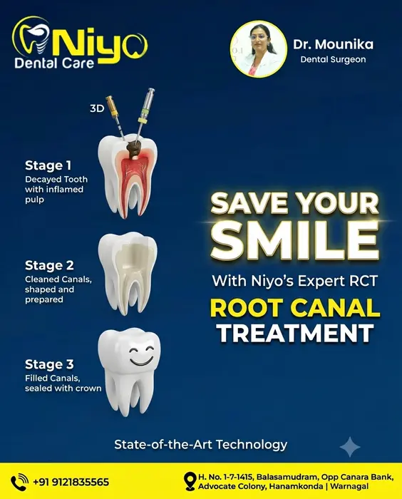 Say Goodbye to Tooth Pain with Painless Root Canal Treatment (RCT) at Niyo Dental Care!