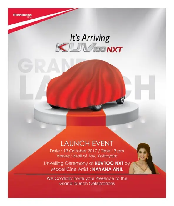 Mahindra KUV100NXT launch event