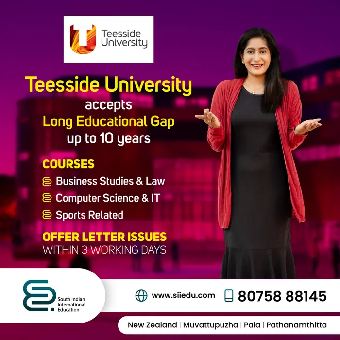 Did you lose your higher studies? Opportunities at Teesside University in the UK
