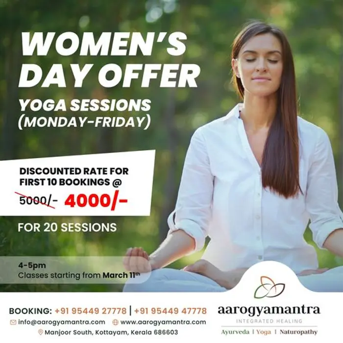 Women's Day Yoga Sessions Offers 