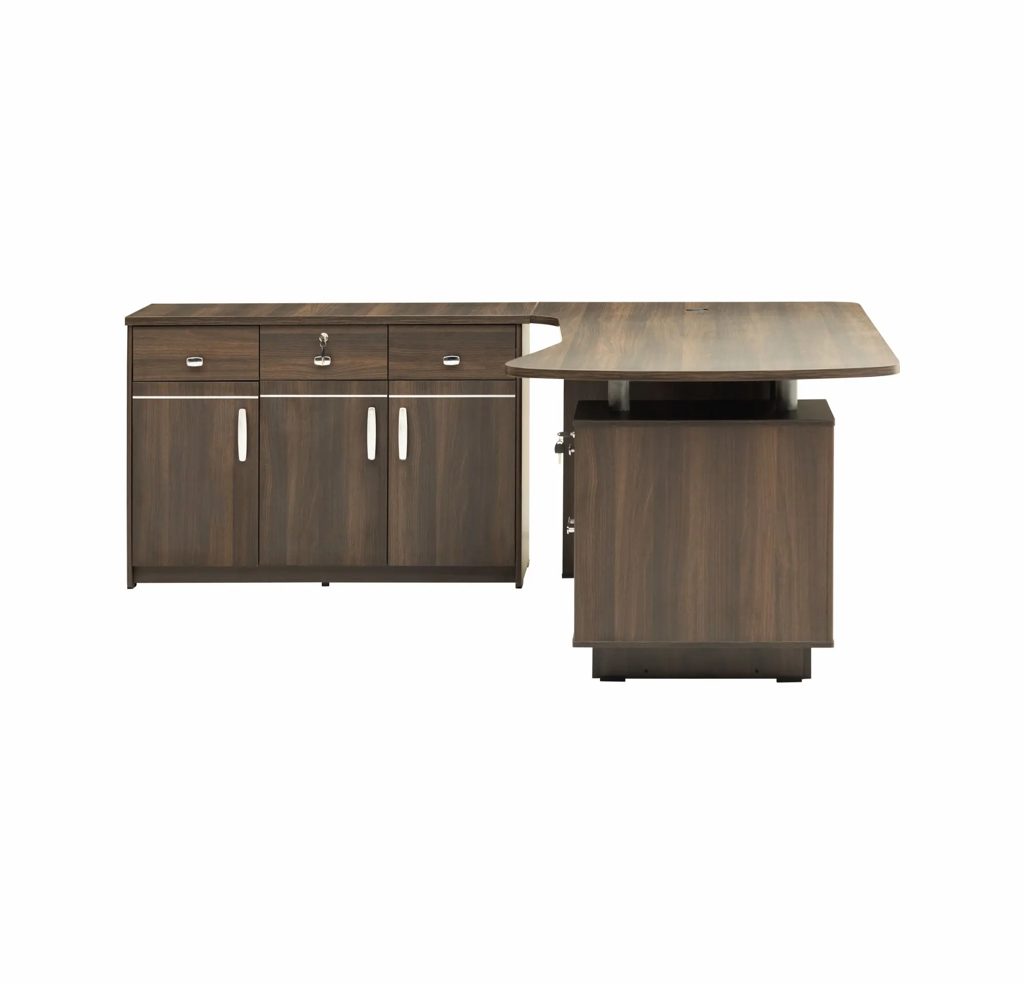 Executive Table with Side Storage