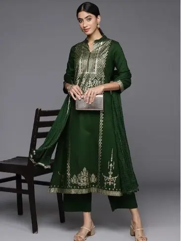 Buy Printed Kurta with Palazzos & Dupatta