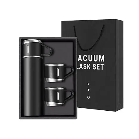 Flask Set With 3 Cups