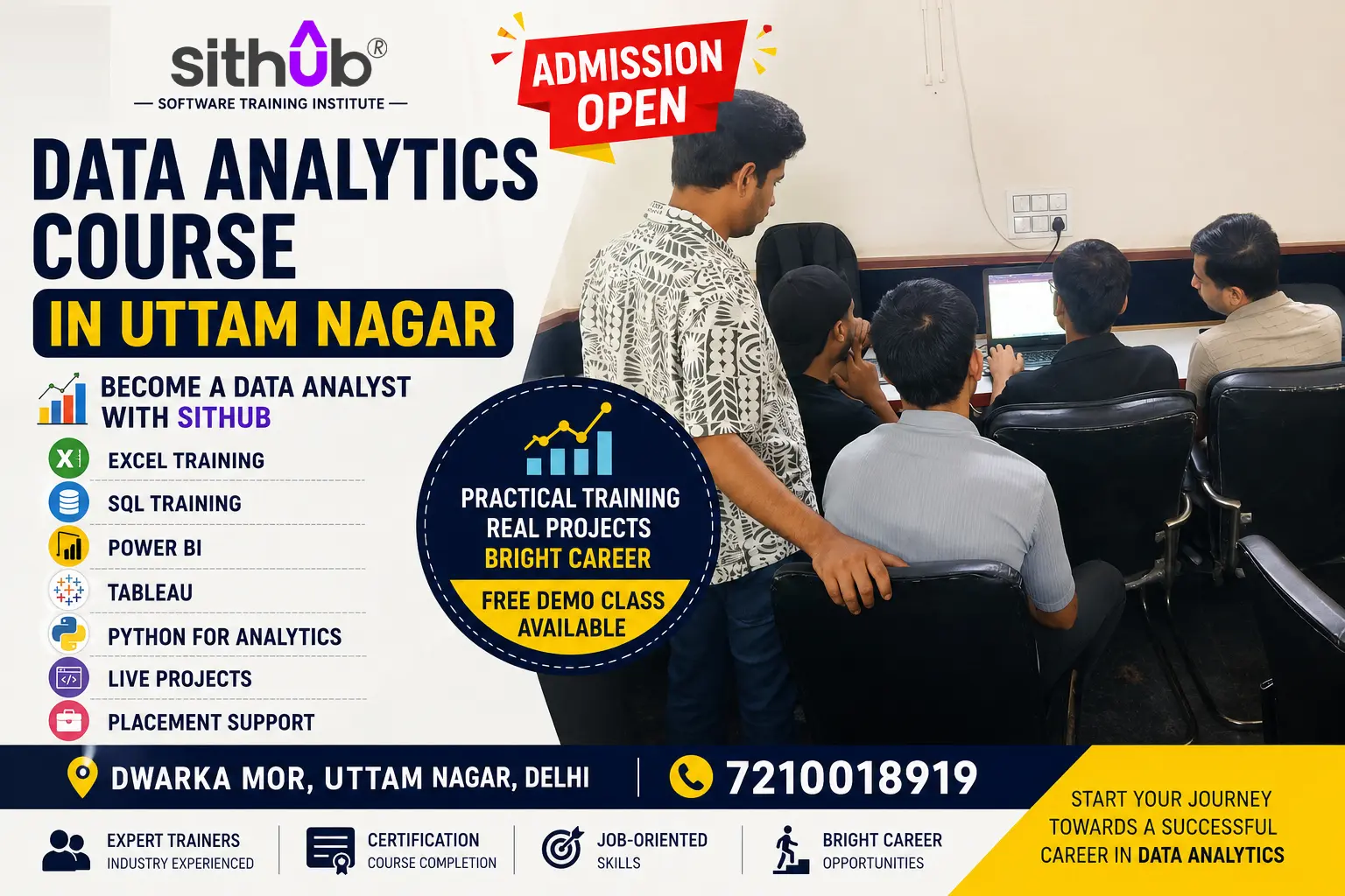Data Analytics Course in Uttam Nagar | SITHUB Training Institute