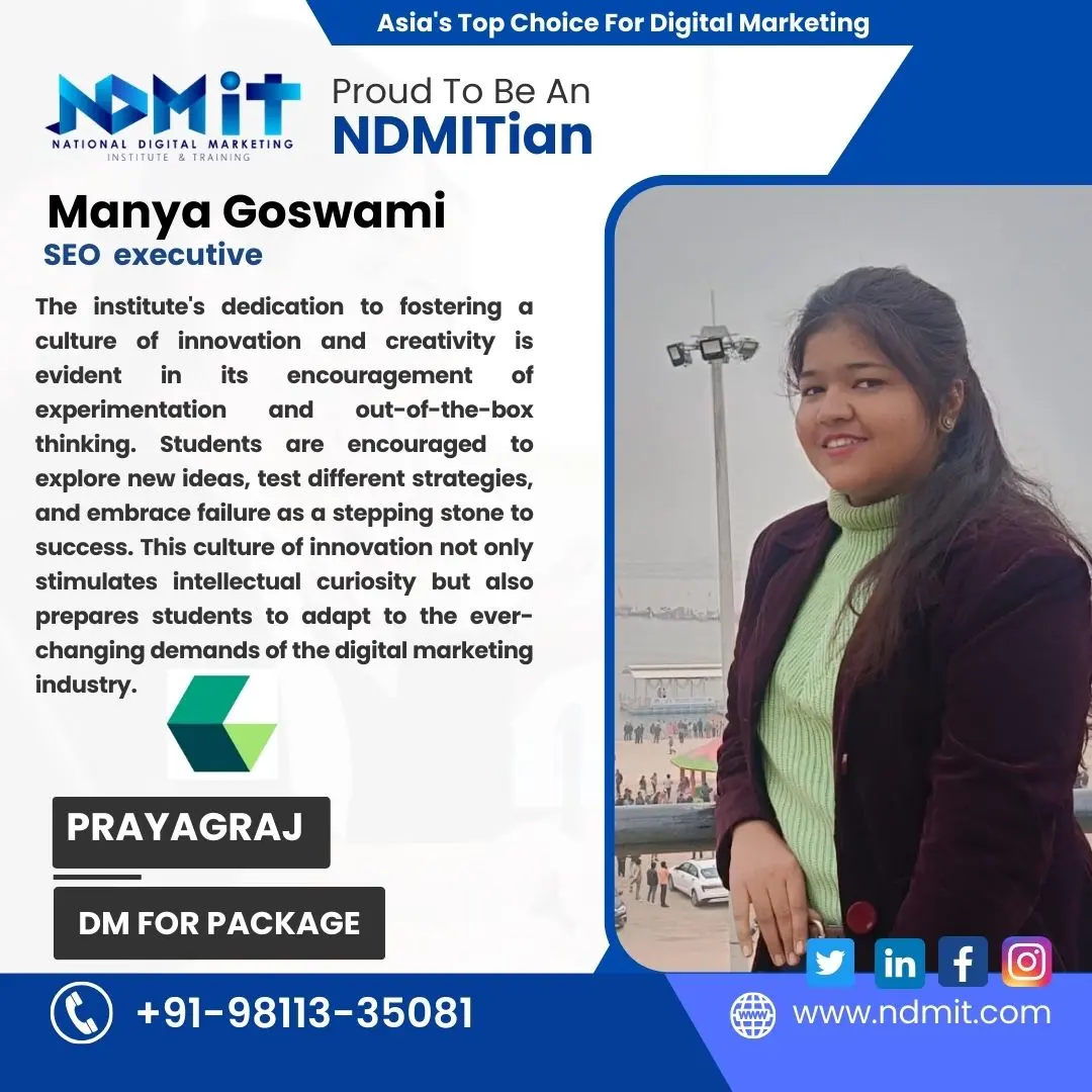 NDMIT - best institute for digital marketing training courses in  Prayagraj
