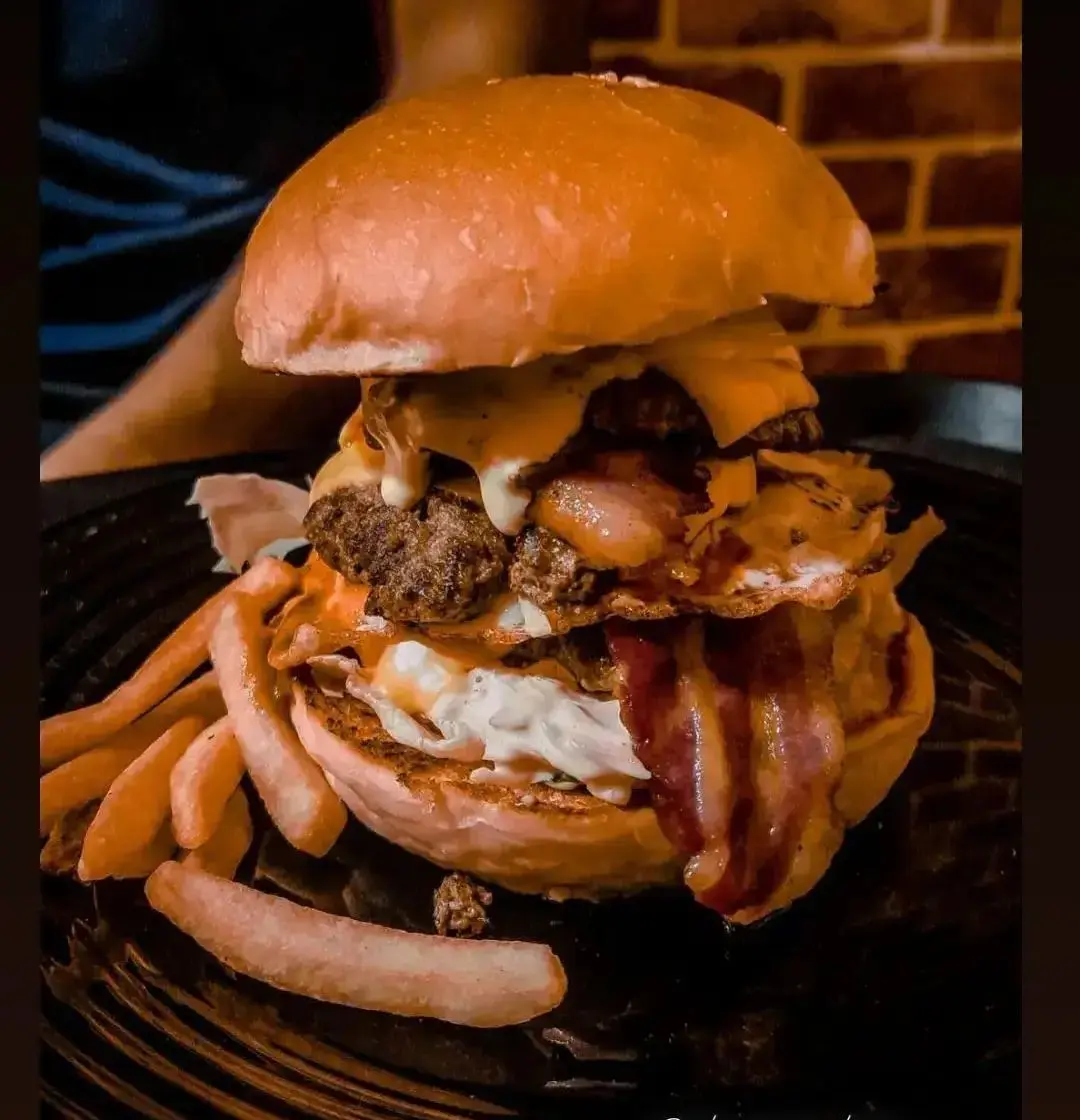 Triple Smashed Beef Burger