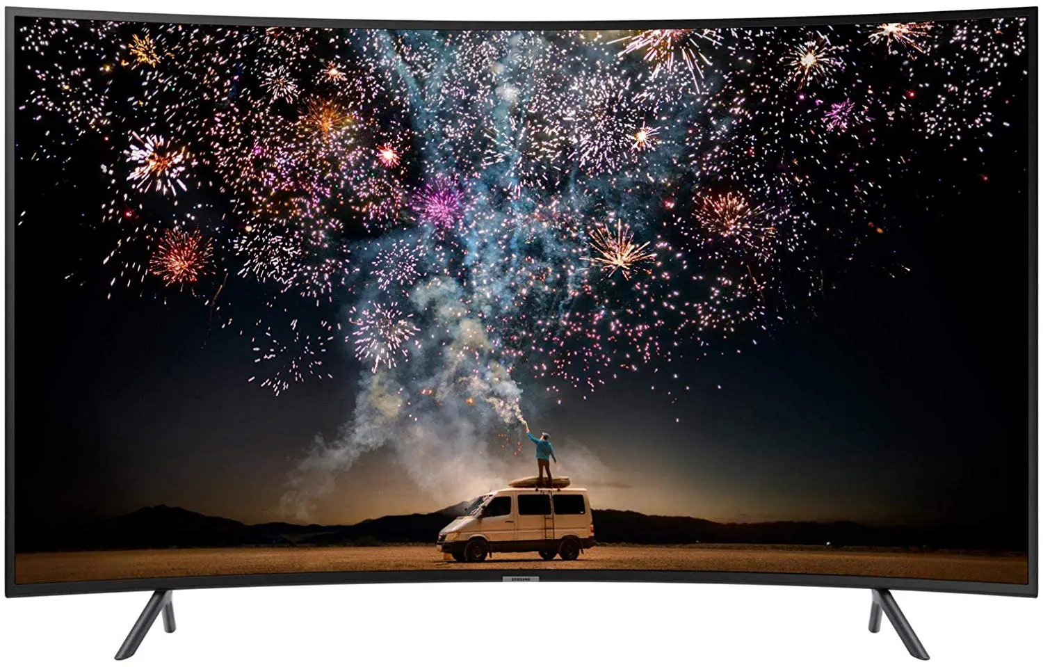 Samsung 55RU7300 55 Inch Curved Smart 4K UHD TV Series 7 (2019) - Black by SAMSUNG