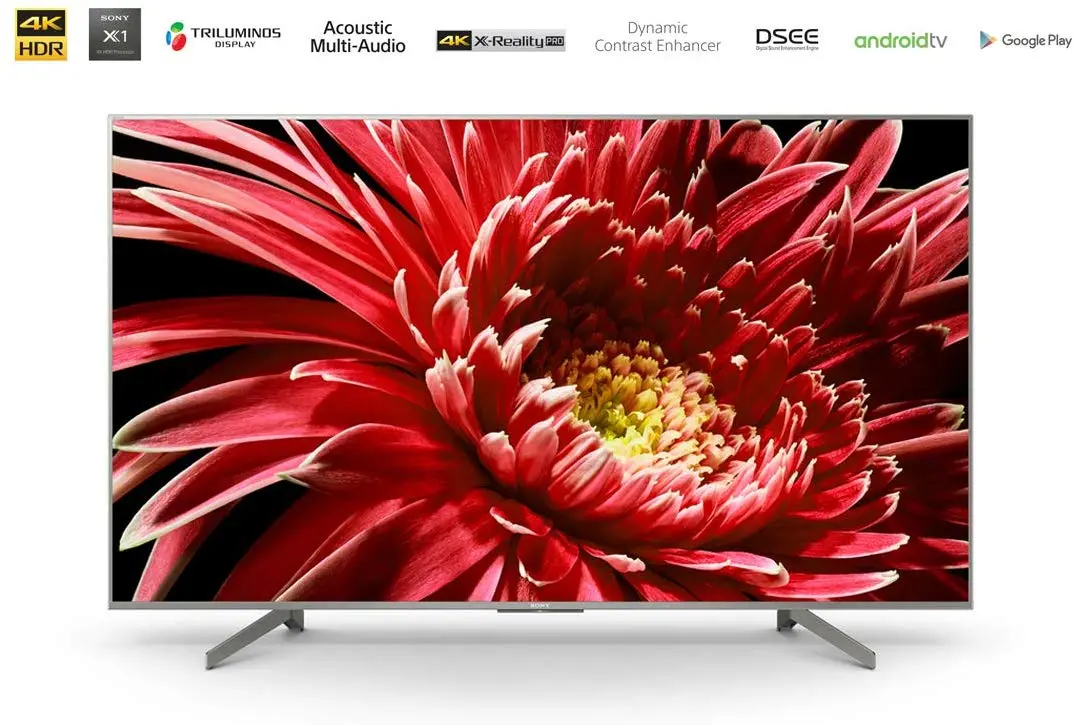 Sony 55 Inch 4K UHD Android Smart TV -KD-55X8577G -Silver Bezel,(2019)