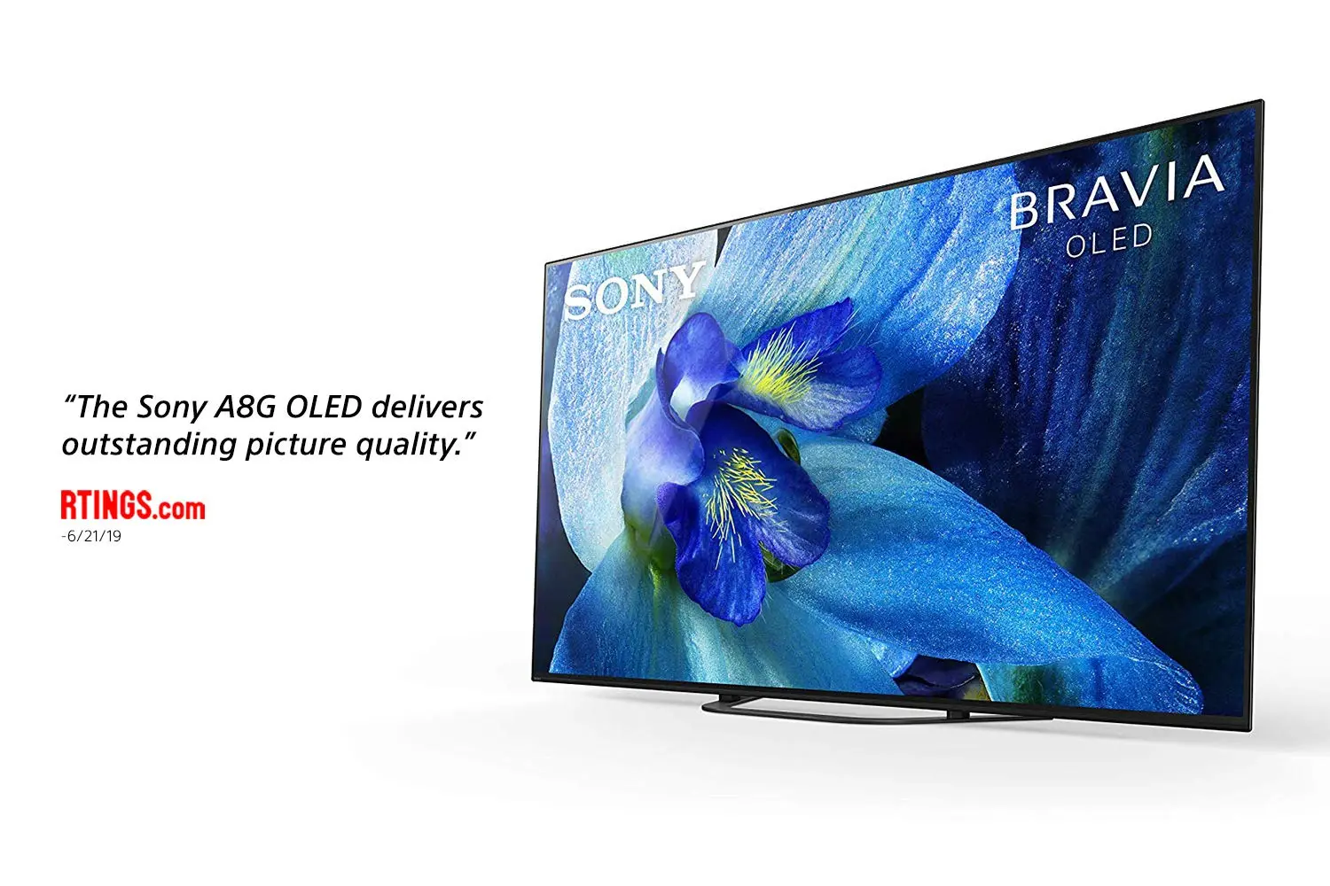 Sony XBR-55A8G 55 Inch TV: BRAVIA OLED 4K Ultra HD Smart TV with HDR and Alexa Compatibility - 2019 Model