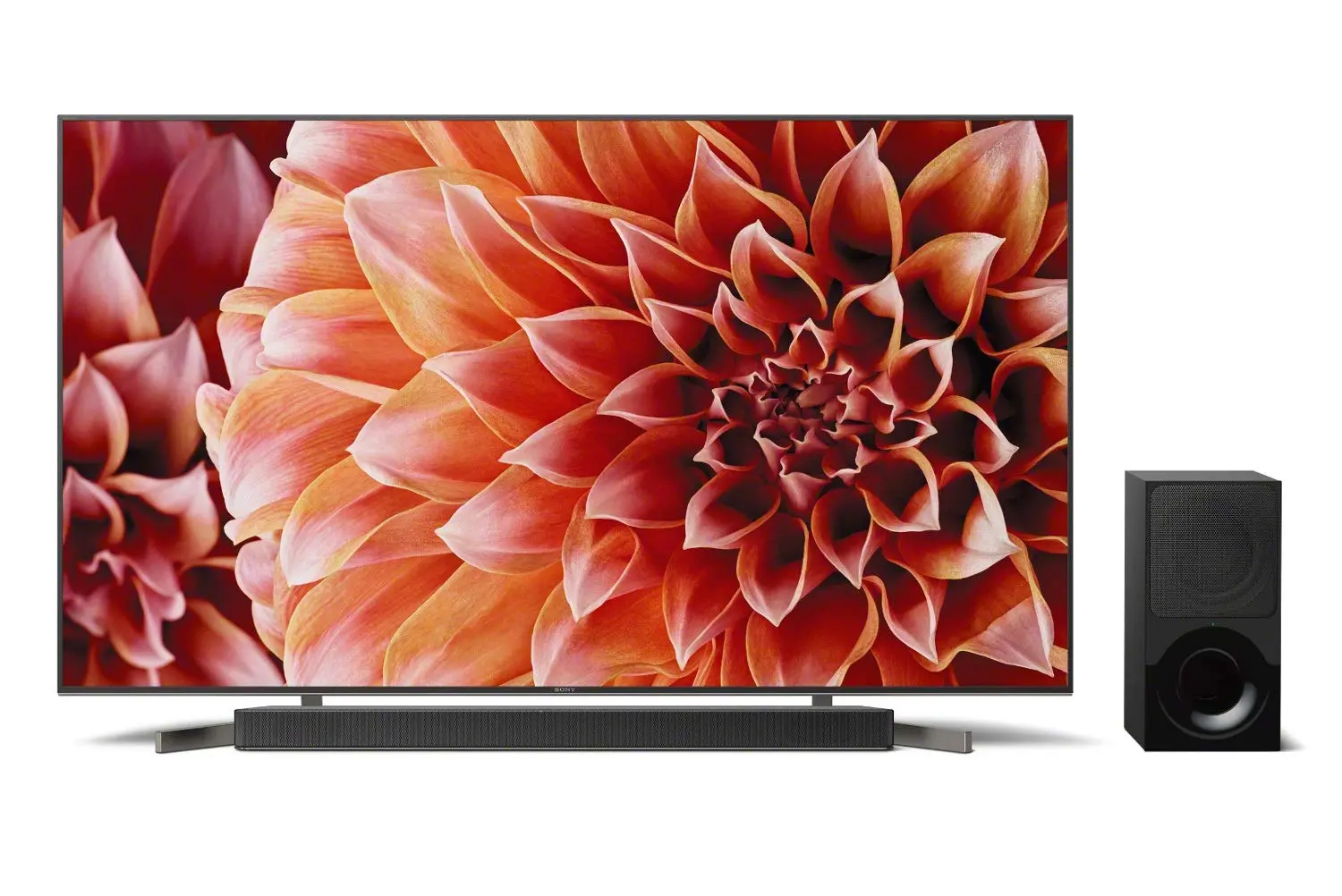 Sony 65-Inch 4K Ultra HD Smart LED TV X9000F 2.1ch Soundbar with Dolby Atmos and Wireless Subwoofer (HT-X9000F) (900 Model)