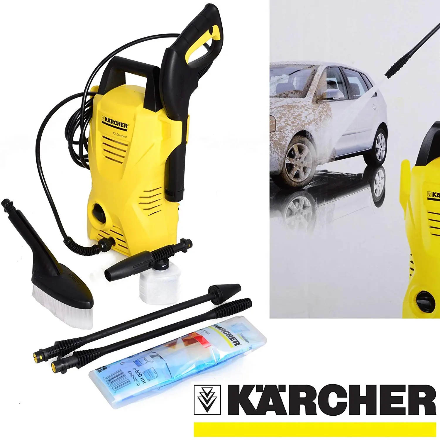 Karcher K2 Compact Car High Pressure Washer - Multi-Colour