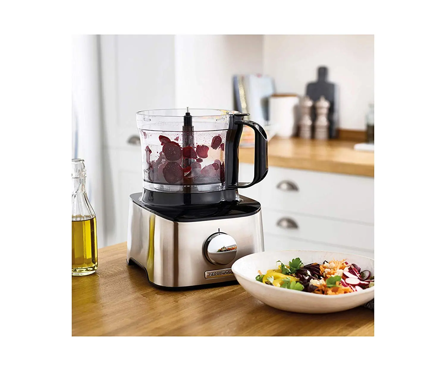 Kenwood 800 Watts Multi Metal Body Pro Food Processor, Silver, 2.1 litre, FDM307SS