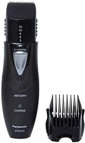 Panasonic ER2405 Rechargeable Body Hair & Beard Trimmer, Wet/Dry