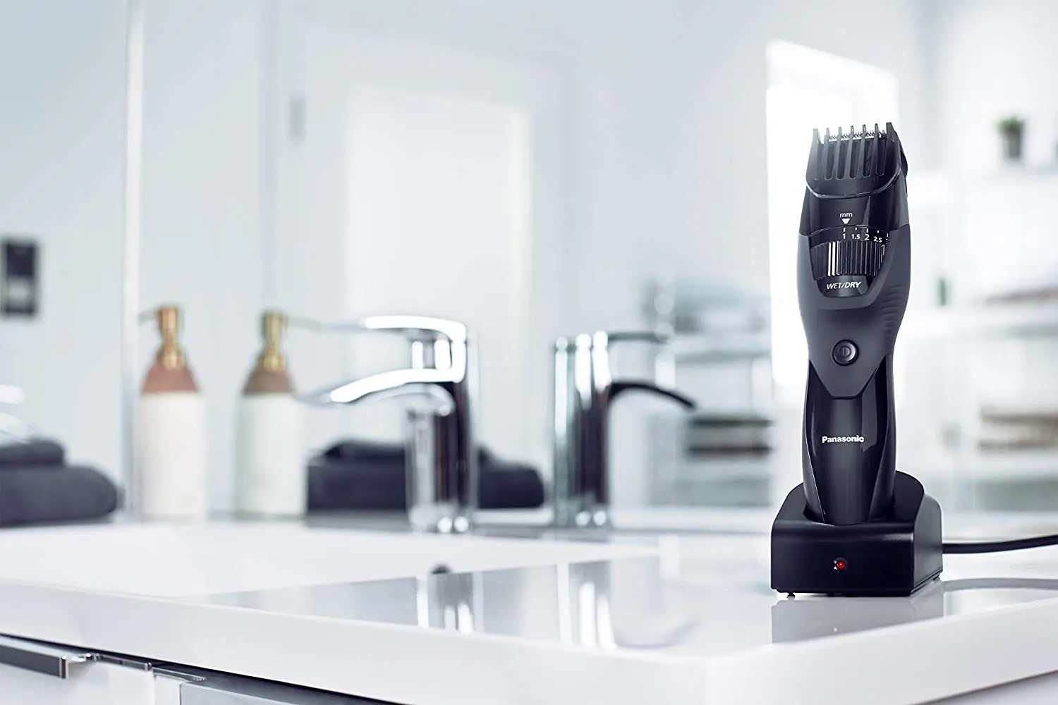 Panasonic ER-GB42 Wet & Dry Electric Beard Trimmer for Men with 20 Cutting Lengths