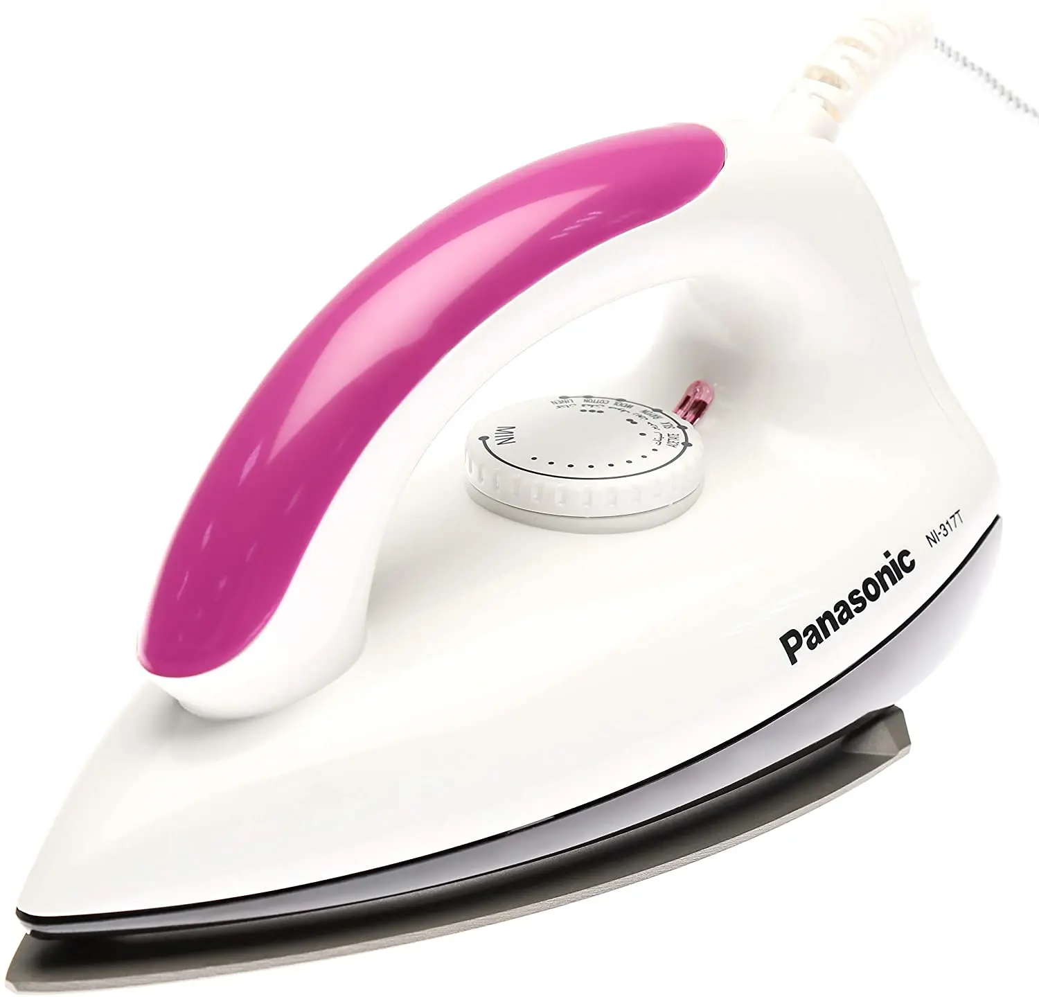 Panasonic Light Weight Dry Iron, White - Ni-317t, Pink