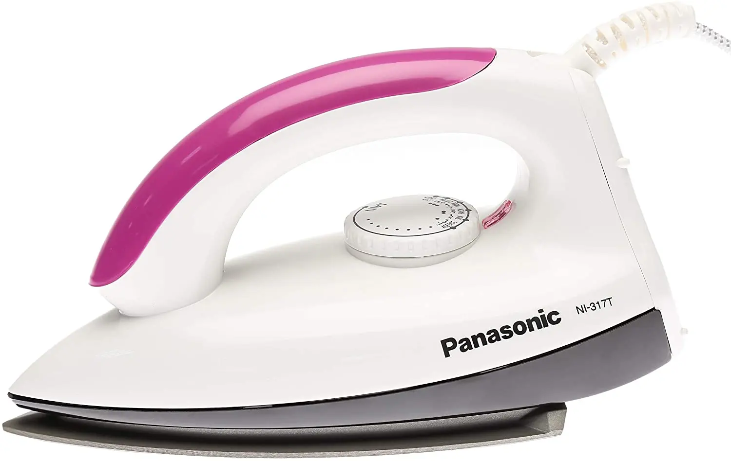Panasonic Light Weight Dry Iron, White - Ni-317t, Pink