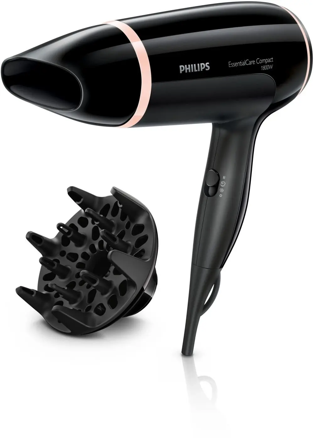 Philips BHD004 1800-Watts Diffuser Hair Dryer, 220 Volts