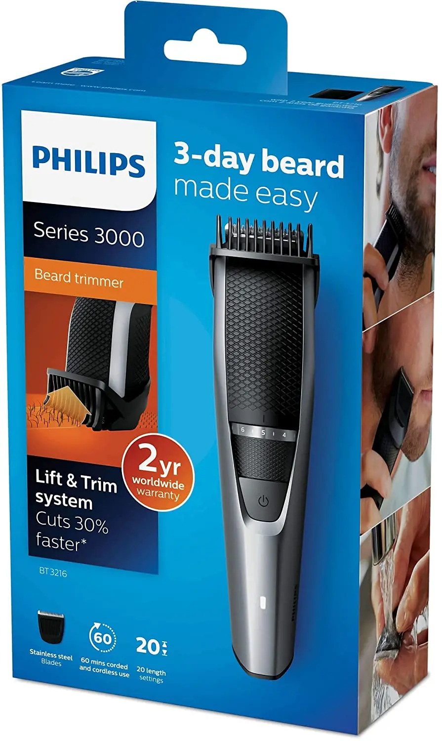 Philips Beard trimmer Series 3000, BT3216/13