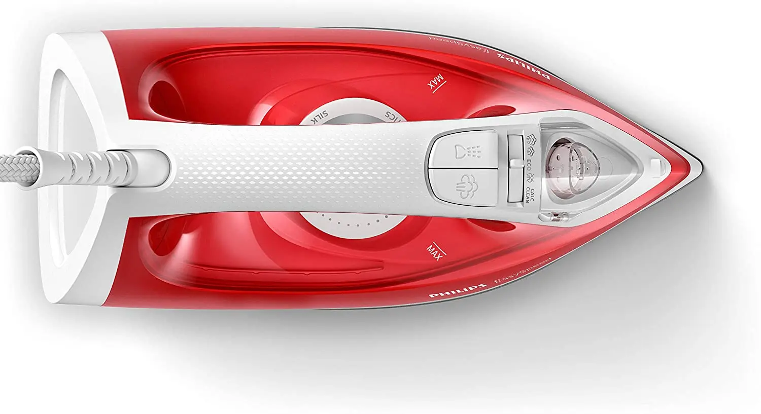 Philips EasySpeed GC1742/40 iron Dry & Steam iron Non-stick soleplate Red,White 2000 W EasySpeed GC1742/40, Dry & Steam iron, Non-stick soleplate, 1.9 m, 90 g/min, Red,White, 25 g/min