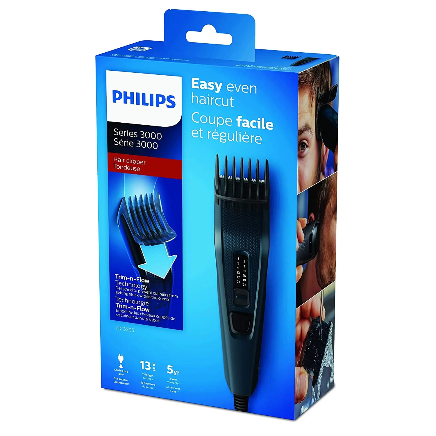Philips Hair clippers, Series 3000, HC3505/15