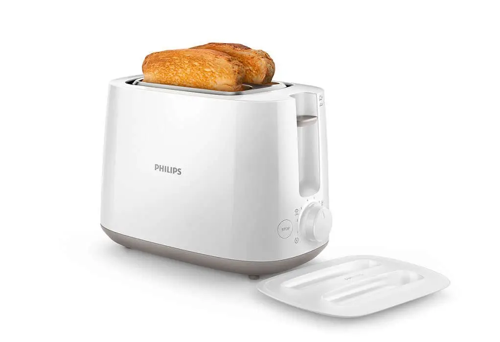 Philips Daily Collection 830-Watt 2-Slice Pop-up Toaster (White) by PHILIPS