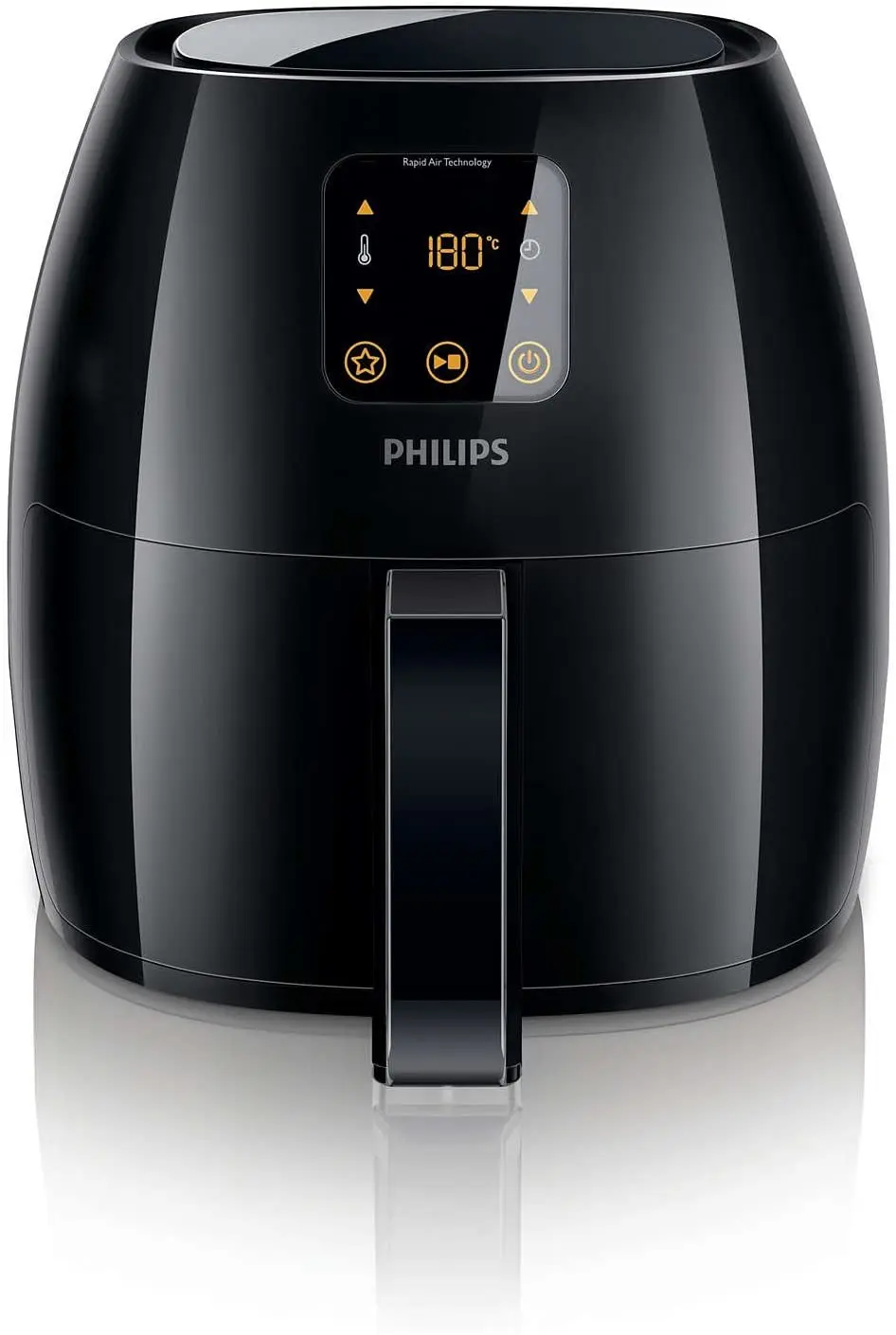 Philips Avance Collection XL Air Fryer With Rapid Air technology HD9240/91, Multicooker 1.2kg, Digital screen, Recipe booklet, Unique design for delicious and low-fat cooking results, , Black.