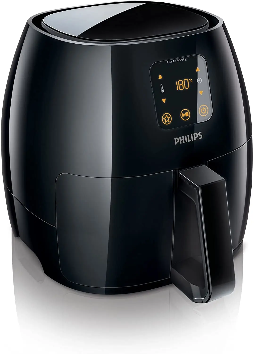 Philips Avance Collection XL Air Fryer With Rapid Air technology HD9240/91, Multicooker 1.2kg, Digital screen, Recipe booklet, Unique design for delicious and low-fat cooking results, , Black.