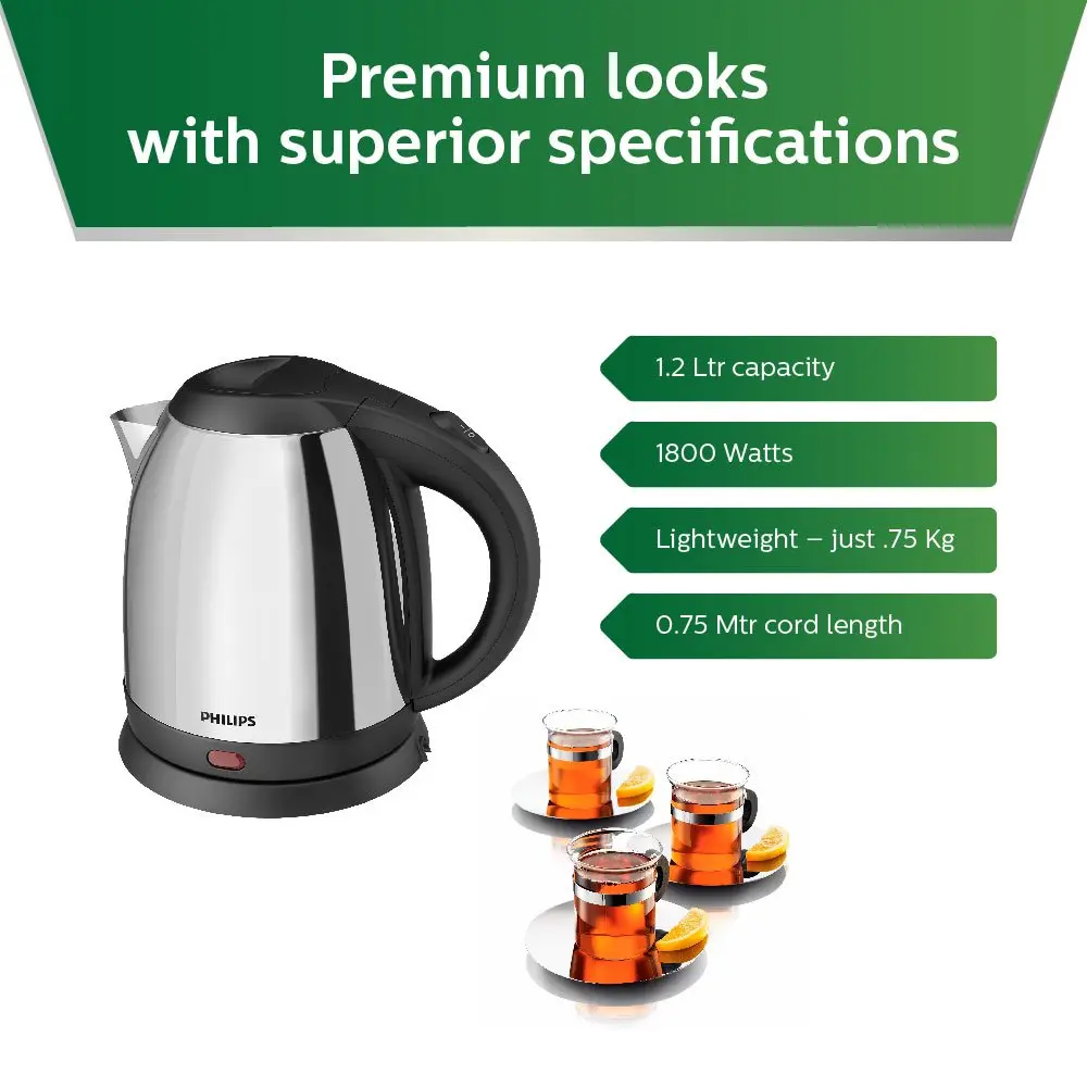 Philips HD9306/06 1.5-Litre Electric Kettle (Multicolor)