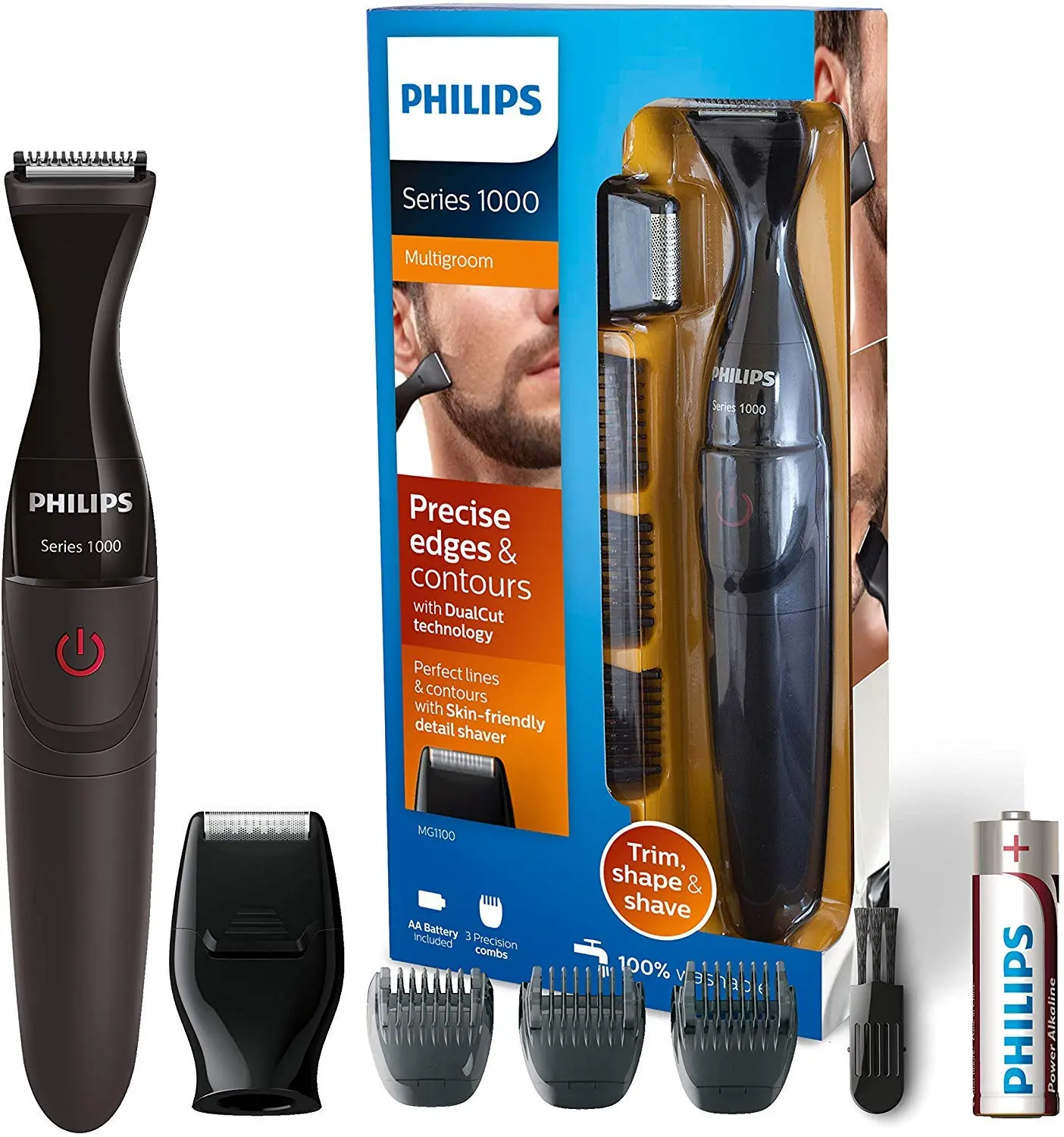 Philips MG1100/16 Series 1000 Precision Beard Styler (Trimmer/Shaver/Shaper)