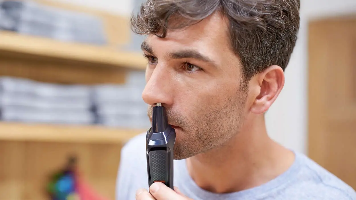 Philips Multigroom Series 3000 6 in 1 Face mg3710/15 – Shaver (Black, Rectangle, Stainless Steel, Beard, Ear, Eyebrow, Nose, 60 min, Integrated)