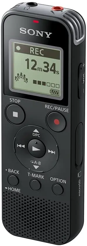 Sony Digital Voice Recorder with Built-in USB - Black, ICD-PX470