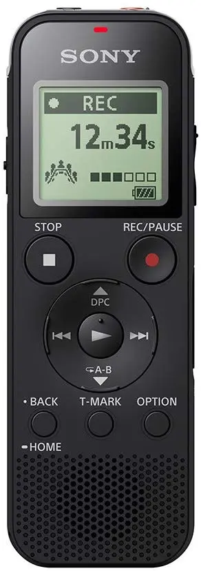 Sony Digital Voice Recorder with Built-in USB - Black, ICD-PX470