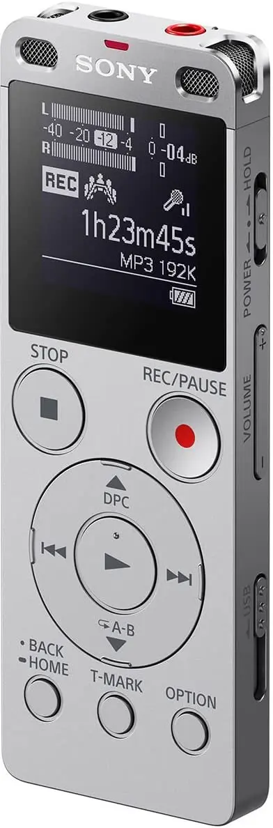 Sony Digital Voice Recorder with Built-in USB, 4GB,  ICD-UX560F/SC