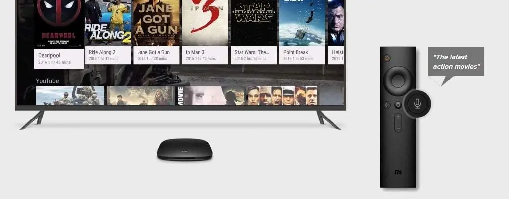 Original Xiaomi Mi Box - 4K Ultra HDR TV Streaming Media Player with Voice Search Remote (MDZ-16-AB) International Version