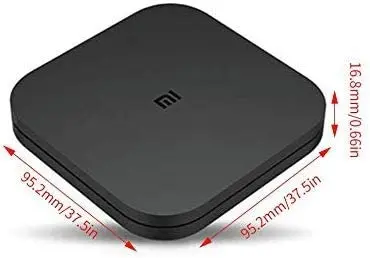 Mi Box S, Smart TV Box, Intelligent 4K Ultra HD Media Player, work with Projector, TVs & Mobile Phones, powered by Android 8.1, - International Version- Black