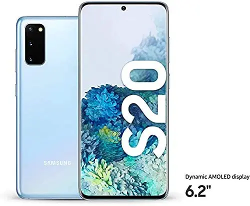Samsung Galaxy S20+ 4G, 8GB RAM, 128 GB, Cloud Blue - UAE Version + Samsung Galaxy Buds Plus