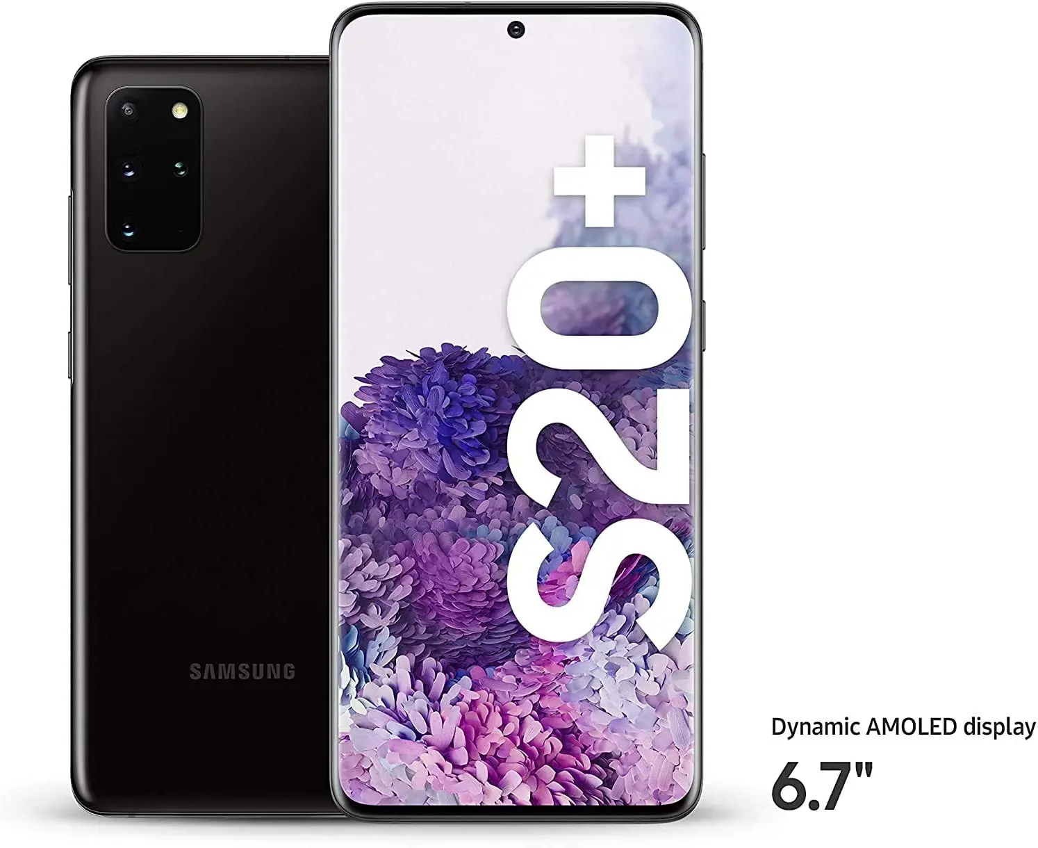 Samsung Galaxy S20+ 5G, 12GB RAM, 128GB, Cosmic Black, UAE Version + Samsung Galaxy Buds Plus
