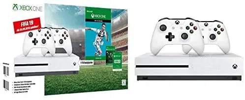 Xbox One S 1TB with FIFA 19 and Extra Controller Bundle - White