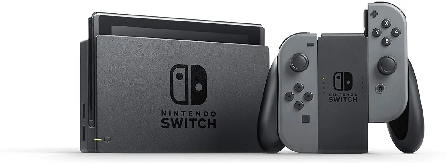 Nintendo Switch Extended Battery Life with Grey Joy‑Con (2019) - International Version
