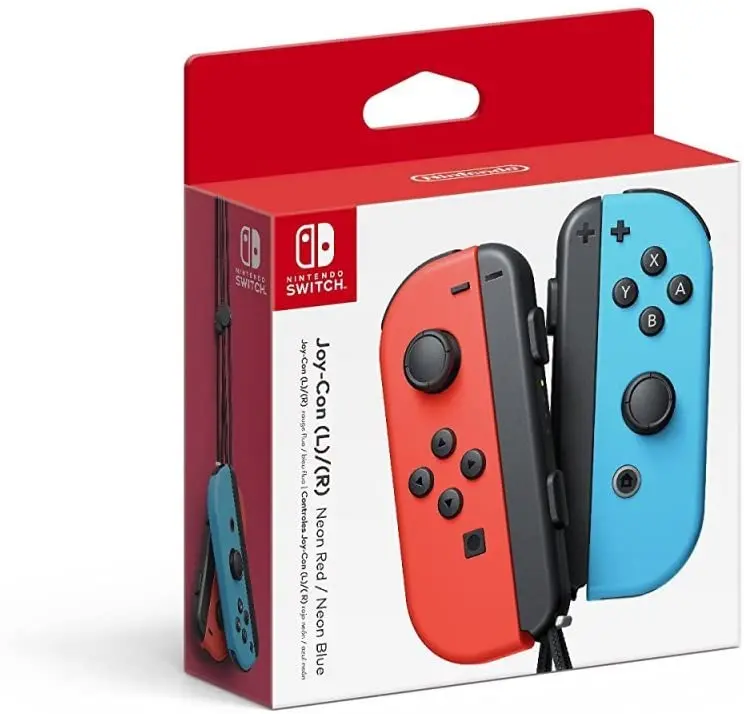 Nintendo Switch Left and Right Joy-Cons - Neon Red and Neon Blue