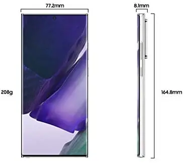 Samsung Galaxy Note20 Ultra Dual SIM, 512 GB 8GB RAM 4G LTE - Mystic White + Galaxy Buds Live - Mystic Black