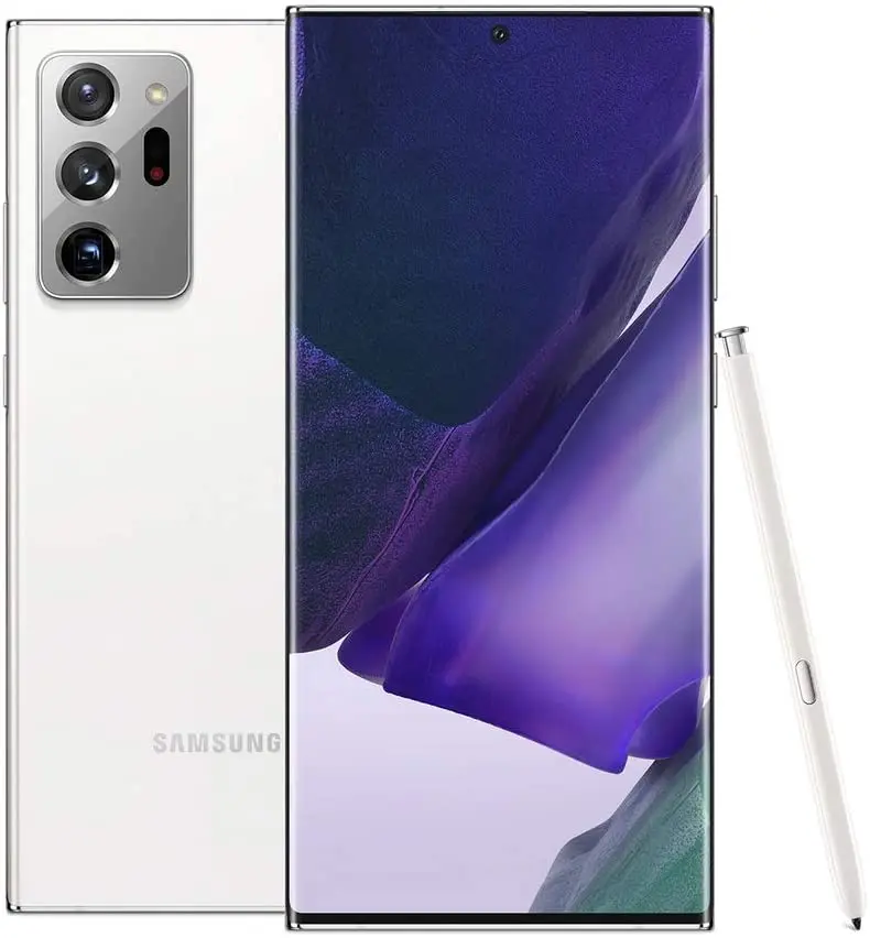 Samsung Galaxy Note20 Ultra Dual SIM, 512 GB 8GB RAM 4G LTE - Mystic White + Galaxy Buds Live - Mystic Black
